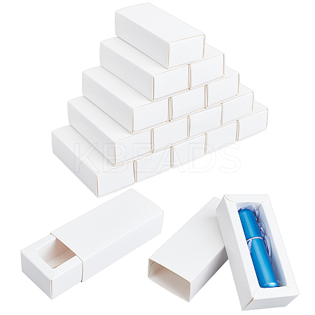 Foldable Paper Gift Packaging Drawer Boxes CON-WH0816-008B-1