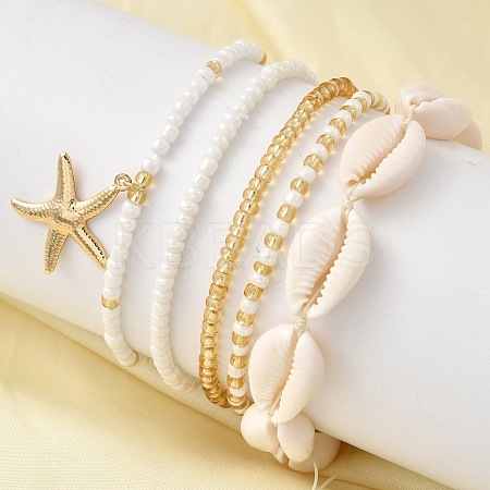 6Pcs Bracelets Sets for Women BJEW-F520-07-1