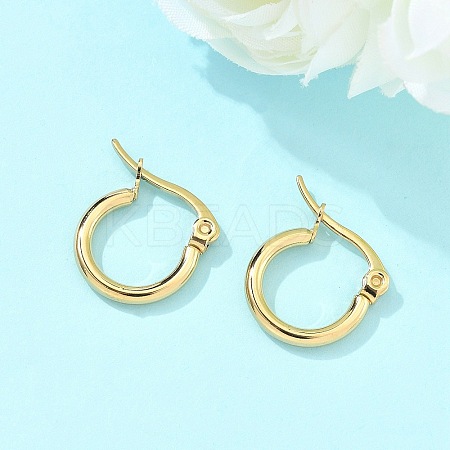 Ion Plating(IP) 304 Stainless Steel Hoop Earrings X-EJEW-N0016-11G-A-1