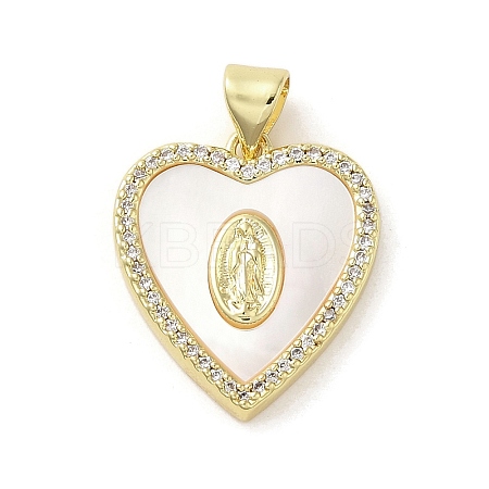 Shell Heart Pendants LS-KK-E091-01G-1