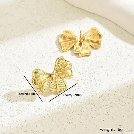 Fashionable 201 Stainless Steel Stud Earrings BN2349-2-1