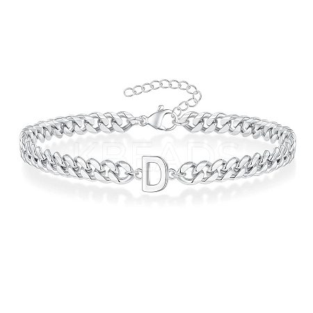 Letter 304 Stainless Steel Link Bracelets FS-WG7830E-28-1