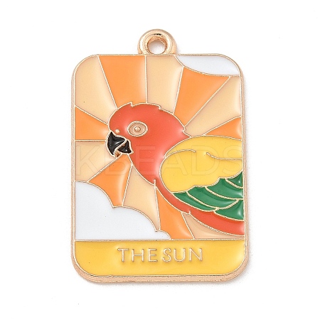 Tarot Alloy Enamel Pendants X-ENAM-A008-47KCG-07-1