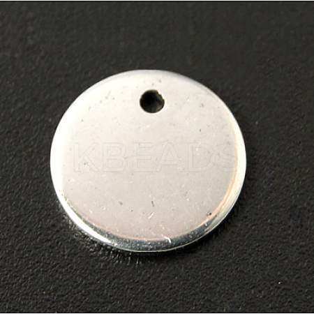 Tarnish Resistant 304 Stainless Steel Stamping Blank Tag Pendants STAS-Q056-20mm-1