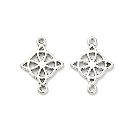 Tibetan Style Alloy Viking Knot Connector Charms FIND-H053-14AS-1