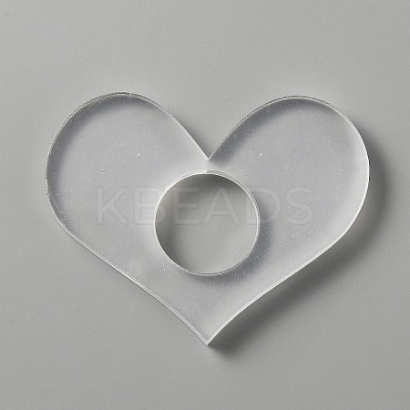Transparent Acrylic Thumb Bookmark OFST-WH0002-14C-1