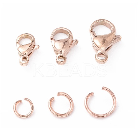 304 Stainless Steel Lobster Claw Clasps STAS-UN0003-25P-1