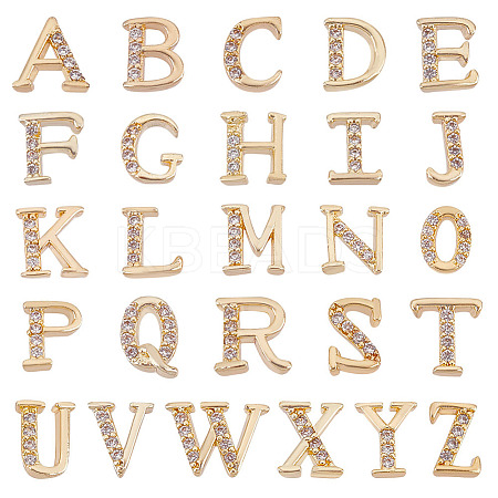 26Pcs 26 Style Brass Cabochons FIND-OC0003-27-1
