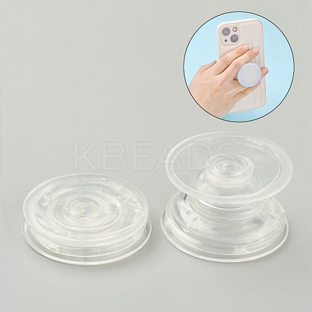 Plastic Blank Phone Grip Holder AJEW-H129-A05-1