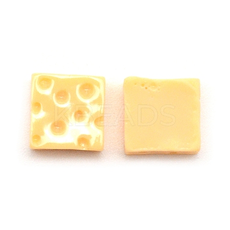 Opaque Resin Cabochons LS-CRES-WH0013-02-1