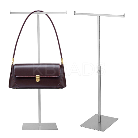 2Pcs Stainless Steel T Bar Single Handbag Rack ODIS-OC0001-93-1