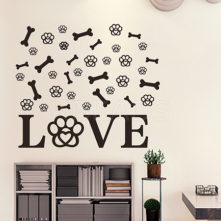 Translucent PVC Self Adhesive Wall Stickers STIC-WH0015-331-1
