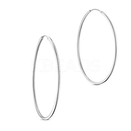 SHEGRACE 925 Sterling Silver Hoop Earrings JE670A-05-1