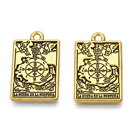 Rack Plating Alloy Pendants PALLOY-WH0103-04B-AG-1