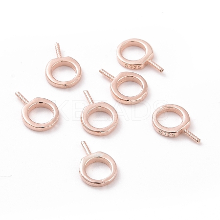 925 Sterling Silver Screw Eye Peg Bails STER-D035-42RG-1