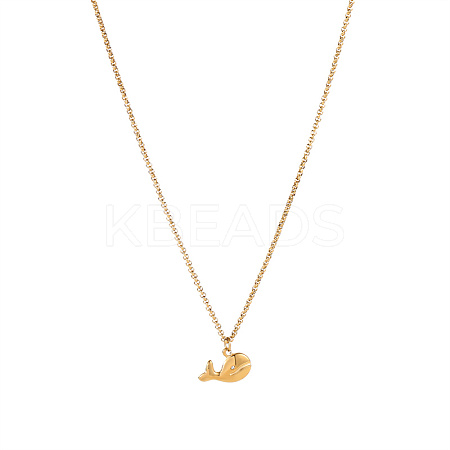 Whale Pendant Necklace WN9031-2-1