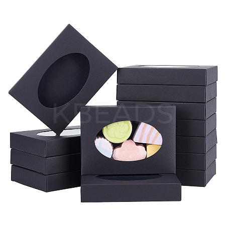 Rectangle Foldable Creative Cardboard Boxes CON-WH0081-34B-1