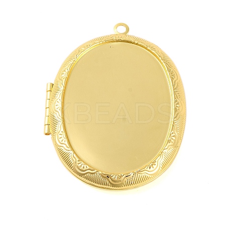 Rack Plating Brass Locket Pendants LS-KK-K277-09G-1