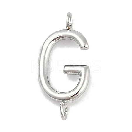 304 Stainless Steel Letter Connector Charms LS-STAS-M108-01P-07-1