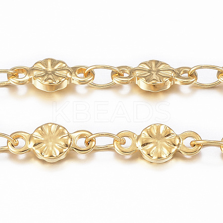 3.28 Feet Ion Plating(IP) 304 Stainless Steel Link Chains X-CHS-H009-21G-1