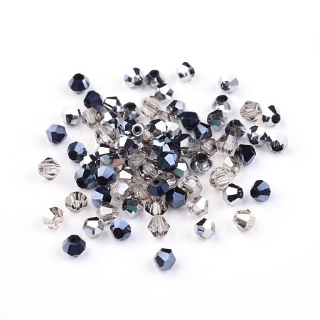Grade AAA Electroplate Glass Beads Spacers EGLA-O002-B-3mm-1