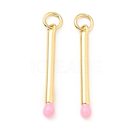 Brass Enamel Pendants KK-G416-36G-03-1