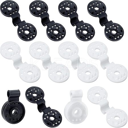 40Pcs 2 Colors Shade Cloth Plastic Clips KY-CA0001-26-1