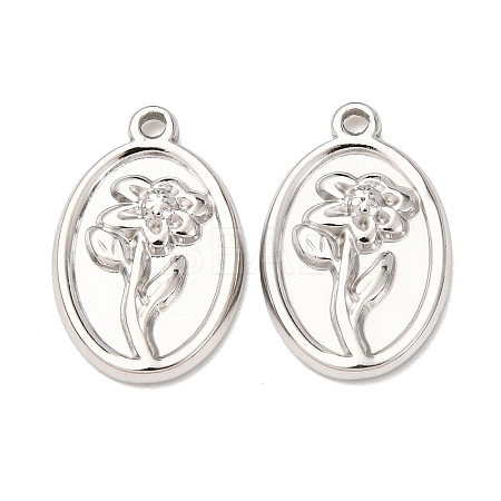 304 Stainless Steel Pendants STAS-I358-12P-11-1