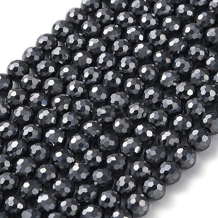 Terahertz Stone Beads Strands G-G048-A01-02-1