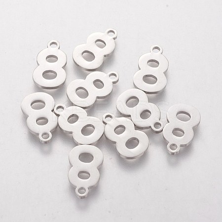 Tarnish Resistant 201 Stainless Steel Charms STAS-Q201-T408-8-1