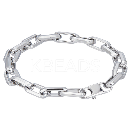 1Pc Stainless Steel Cable Chain Bracelets for Men BJEW-LP0001-02-1