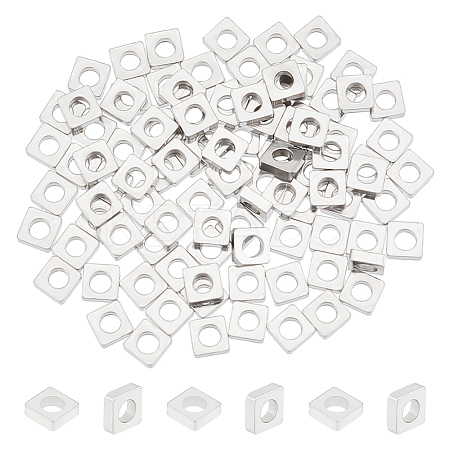 100Pcs 304 Stainless Steel Beads STAS-UN0053-03-1