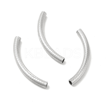 Non-Tarnish Textured 304 Stainless Steel Tube Beads STAS-P319-42P-1