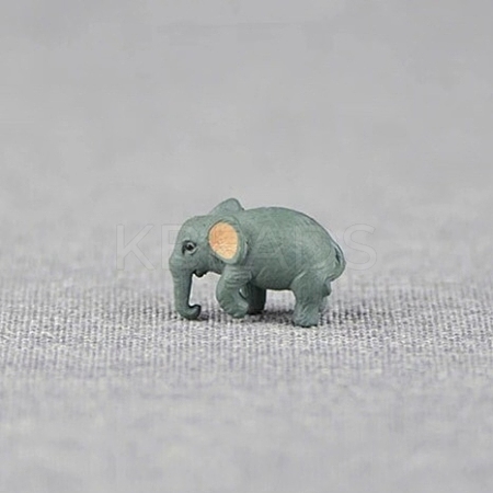 Miniature Cartoon PVC Elephant for Dollhouses PW-WG62483-02-1