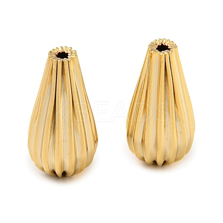 Rack Plating Eco-friendly Brass Beads KK-M257-14G-1