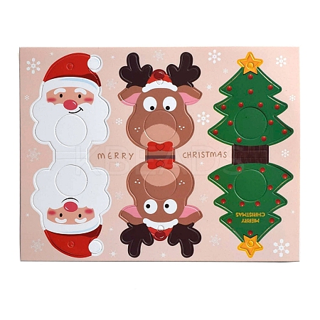 Christmas Santa Claus & Deer & Tree Paper Pendant Decorations PW-WGA525A-01-1