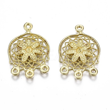 Brass Chandelier Components Link Enamel Settings KK-S349-301-NF-1