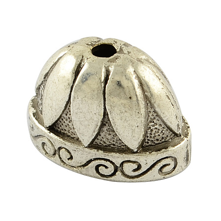 Tibetan Style Alloy Bead Cones TIBE-00748-AS-FF-1