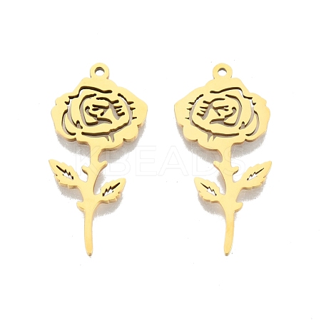 Ion Plating(IP) 201 Stainless Steel Pendants STAS-N098-110LG-1
