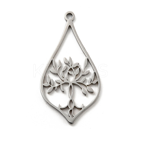 Non-Tarnish 304 Stainless Steel Pendants STAS-K253-07P-1