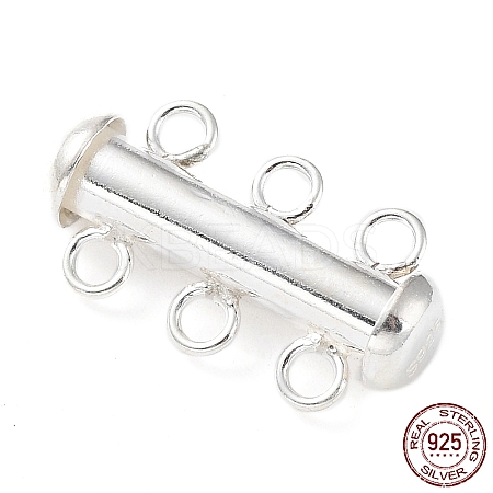 925 Sterling Silver Slide Lock Clasps STER-K174-06S-1