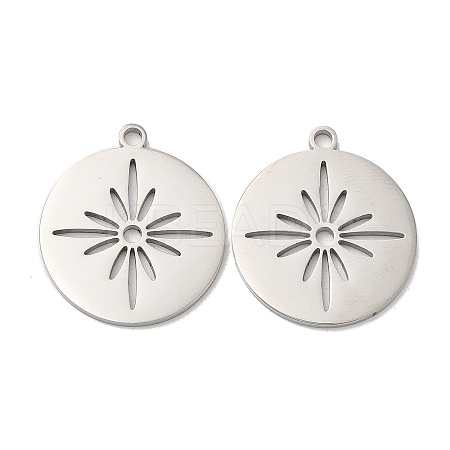 Non-Tarnish 304 Stainless Steel Pendants STAS-L020-002P-1