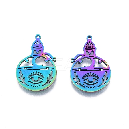 Ion Plating(IP) 201 Stainless Steel Pendant STAS-B027-31MC-1