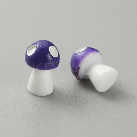 Mushroom Resin Display Ornaments LS-DJEW-WH0015-83C-1