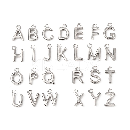 26Pcs 304 Stainless Steel Charms STAS-D129-01P-1