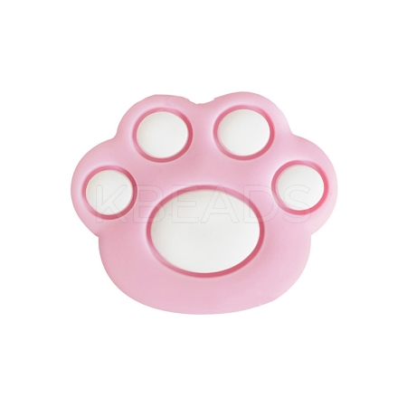 Bear Paw Food Grade Eco-Friendly Silicone Focal Beads LS-PW-WG35619-04-1