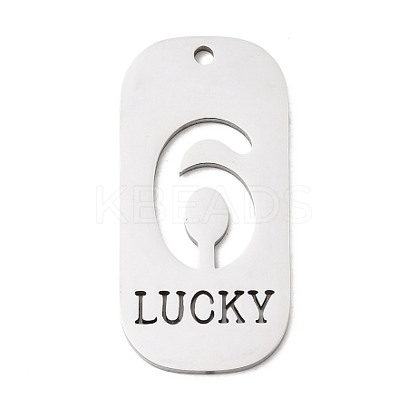 304 Stainless Steel Pendants STAS-D200-02G-P-1