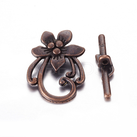 Tibetan Style Toggle Clasps RLF0677Y-1