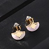 304 Stainless Steel Stud Earrings EJEW-Z089-37C-G-2