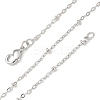 2mm Rack Plating Brass Satellite Chain Necklaces for Women Men MAK-L044-11P-3